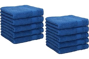 Betz 10 Lavette salvietta asciugamano per il bidet Palermo 100% cotone misure 30 x 30 cm Colore blu