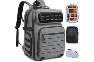 FRETHIND Kamerarucksack DSLR SLR Kameratasche wasserfest Fotorucksack für Canon Nikon Sony Kamera Drohne Objektiv Laptop -mit Regenschutz