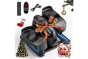 MOMODA Under Desk Elliptical Stepper,Mini Exercise Bike for Senior with 12 Adjustable Speed/Resistance, Pedal Exercise with Remote Control & Non-Slip Pad for Home Office