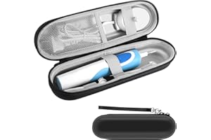 HEMIKS Electric Toothbrush Travel Case, Portable Toothbrush Case Electric Toothbrush Case Holder for Travel Business Trips