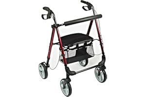 NRS Healthcare M87719 - Andador de cuatro ruedas ligero