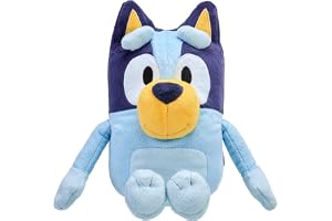 Bluey-nalle med svensk tal och sång. Tryck Bluey på magen och lyssna på vad hon har att säga. 31 cm.