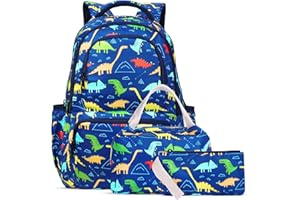 SAMIT School Bag School Backpack for Girl Kid Backpack Boys Rucksack Books Bag with Lunch Bag and Pencil Case for Elementary(3 in 1 Backpack Set)