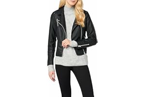 ONLY Onlgemma Faux Leather Biker Otw Noos Chaqueta para Mujer, Negro (Black 1), 40 FR/ES (38 EU)