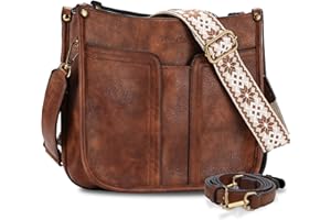 Chase Chic Sac a main femme,Sac Bandoulière Femme en Cuir avec 2 Pcs Bretelles Réglables et Amovibles pour Voyager/Travailler