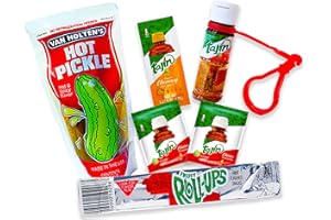 ‎MEXHAUS Mexhaus Tik Tok Chamoy Sour Pickle Kit - mit Van Holten Pickle, Fruit Roll-ups, Tajin, und Chamoy Sauce (Pack von 6)