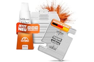 Naturiz® Klebehaken Outdoor wetterfest 25/50/70 Stück - zur Befestigung vom Katzennetz für Balkon ohne Bohren - Katzennetz Haken inkl. Silikonkleber (50 Haken)