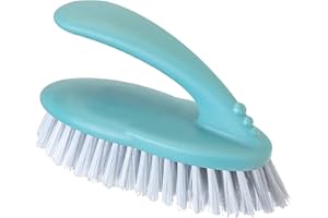 VIGAR 783 Brosse de Nettoyage Multifonction pour vêtements, avec poignée Ergonomique et Poils durs, PP, Bleu, 16 x 7 x 9 cm