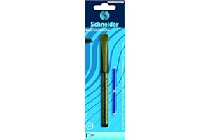 Schneider stylos roller voice, m, bleu royal, indélébile, encre sur carte blister + 2 tintenp.
