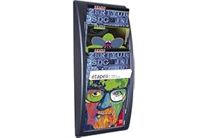PAPERFLOW Wandhalter Quick Blick/4061-01 H65,5xB29xT9,5cm schwarz 4 FÄcher A4