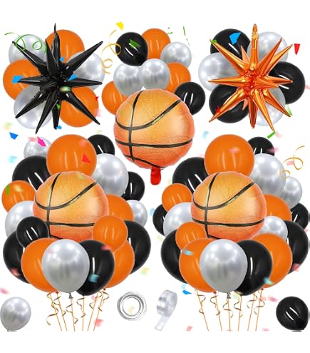 Lot De 40 Serviettes De Table Basket-Ball Pour Anniversaire Enfant - 33x33 Cm