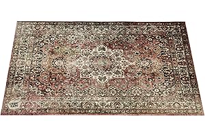 DRUM N BASE Vintage Persian Stage Rug - Classic Worn - 130 x 90cm