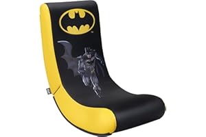 Subsonic Batman - Junior Rock'n'seat fotel gamingowy - fotelik dla dzieci/nastolatka do sypialni oficjalna licencja (PS5////)