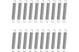 GUNGY Molle a Trazione 40mm Molla di Trazione Doppio Gancio 90 Gradi in Acciaio Inossidabile Diametro Filo 0,7 mm Diametro Esterno 6mm Tiro 1,3kg 20 Pezzi
