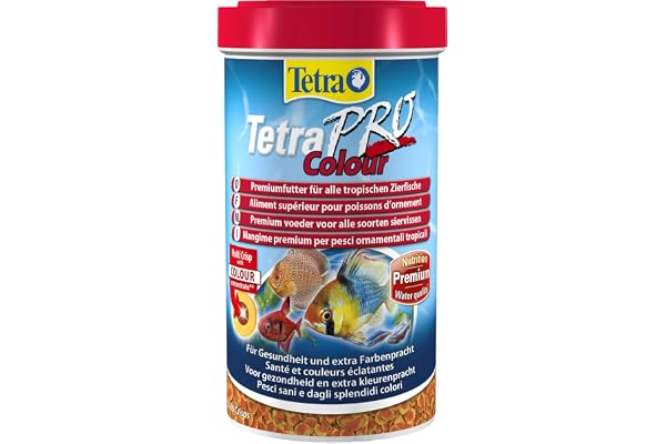 Tetra Pro Colour Multi-Crisps 500 ml - Aliment de Qualité Supérieure Concentré de Pigments pour Excellentes Valeurs Nutritionnelles