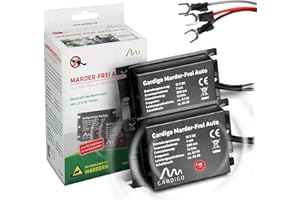 Gardigo® Repelente Ultrasónico de Ratones Motor de Coche Paquete de 2, Ahuyentador Martas y Garduñas, Repelente Ratones, Ahuyentador de Animales para Coche | Conexión Batería Coche 12V | Anti Ratones