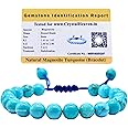 Natural Healing Crystal Bracelet for Women Men - AAA Grade Original Healing Gemstone Adjustable Bracelet for Yoga Reiki Meditation Feng Shui