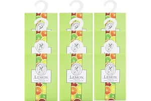 GOPERFUMME 9pcs Profuma Armadio Vestiti, Profumatori Armadio e Cassetti, Profumo Aromi Sacchetti Lavanda Profumati per Armadio Cassetti Armadietti, Profumatore Auto, Scarpiera Deodorante Armadio (9limone)