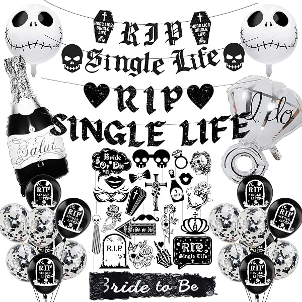192 Stück 'Til Death Do Us' Temporäre Tattoos – Gothic Brautparty, Junggesellinnenabschied, Halloween (16 Bögen)