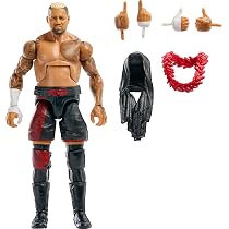 Mattel WWE Top Picks Elite - Set di figure e accessori Rey Mysterio da collezione con mani intercambiabili, anello e 25 punti articolari