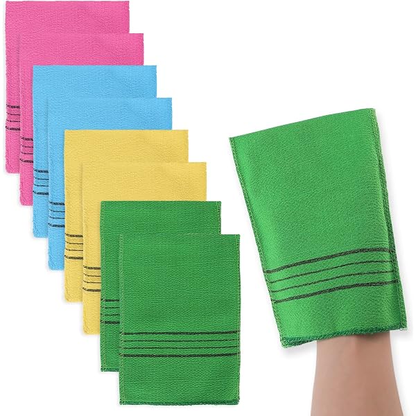 12 Stück Koreanische Peeling-Handschuhe – Farbig, Wiederverwendbar, Für Tiefenreine & Glatte Haut