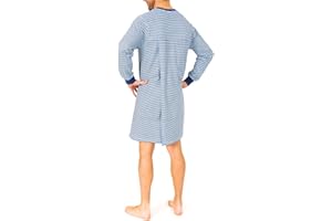 Normann Care Herren Pflegenachthemd Langarm, 53046