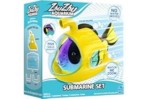 John Adams Zhu Zhu Pets | Zhu Zhu Aquarium Submarine Playset (fish sold separately) | Electronic Pets | Ages 4+, Blue