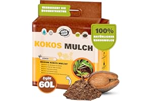 COCO&COIR EVERYTHING IN A NUTSHELL Coconut/Coir Natural Mulch and Cultivator 4.5kg (60L)