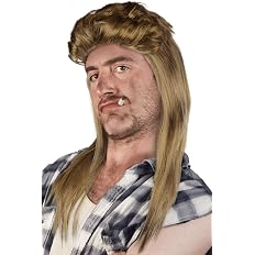 Prollperücke Vokuhilaperücke Proll Perücke Pimp Vokuhila Blond ...