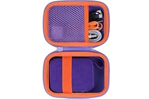 Lebakort Twarde etui kompatybilne z przenośnym głośnikiem JBL GO 4 GO 3 (fioletowa obudowa)