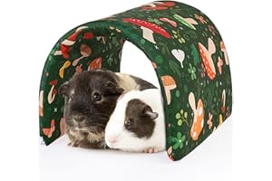 Hedgeink Meerschweinchen Tunnel Waschbares Kaninchen Zubehör und Versteck Kleintier Spielzeug Hamsterhaus für Chinchilla Frettchen Kaninchen Kleintiere