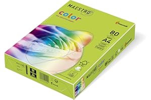 MONDI Kopierpapier MAESTRO® color, intensivfarben, A4, 80 g/qm, lindgrün, Packung = 500 Blatt