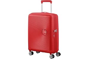 American Tourister Soundbox - Spinner S Erweiterbar Handgepäck, 55 cm, 41 L, Rot (Coral Red)