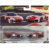 1:64 &ouml;l&ccedil;ekli ara&ccedil;lardan oluşan 2'li Hot Wheels&reg; Premium Car Culture paket, benzersiz &ccedil;iftler, Real Riders&trade; tekerlekler, Metal