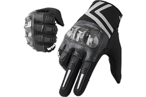 WTACTFUL Lightweight Motorcycle Gloves for Men, Touchscreen Summer Breathable Gloves for Motorbike Motocross Casual Riding