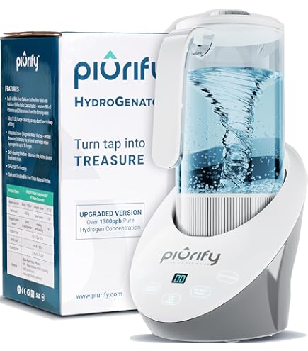 Generatore Acqua Idrogenata 2L Portatile - Ionizzatore Con Display LED USB - Foto 8