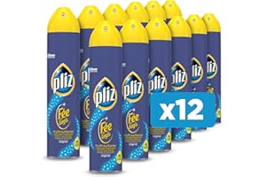 Pliz Fée Du Logis - Nettoyant Multi-Surfaces - Elimie Poussières, Saletés et Fait Briller - Lot de 12 Aérosols