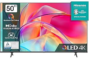 Hisense 50E7KQ QLED Smart TV 127cm (50 Zoll), 4K, HDR10, HDR10+ decoding, HLG, Dolby Vision, DTS Virtual, 60Hz Panel, Bluetoo