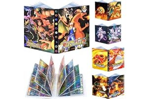 CTXTQTDT Karten Sammelalbum, Sammelkarten Album, Sammelkarten Ordner, Hefte für Karten, 30 Seiten Kann Bis zu 240 Karten, Sammelmappe Karten für Weihnachtsfeier Geburtstagsgeschenk (B)