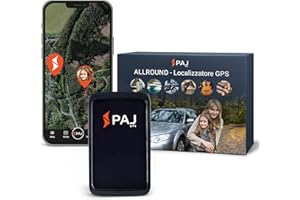 PAJ GPS PAJ ALLROUND Finder, Localizzatore GPS per Auto, Moto, Anziani, Bambini, Oggetti, Tracker per Auto, Monitoraggio in Tempo Reale, Antifurto per Auto, Pulsante SOS per Emergenza