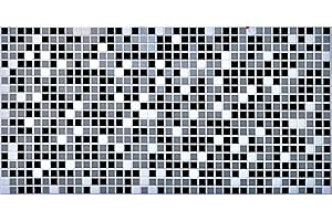 ETERNAL PARQUET Pannelli 3D Rivestimento a parete in PVC effetto MOSAICO NERO GRIGIO Realistici e isolanti.