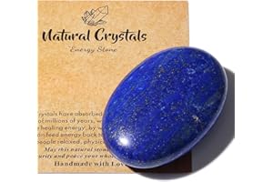 ‎AWARDSEN AWARDSEN 1 PCS 2.4" Lapislazuli Edelsteine Groß, Kristall Oval Heilung Kristall für Reiki Heilung, Wiccan Lieferungen, Balancing Meditation Zubehör