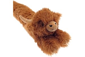 Olivia Rocco Tweed Bulldog Draught Excluder Stopper Jumbo Size Draught-Stoppers Draft Excluders (Length 88 cms, Highland Cow)