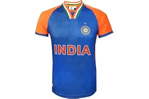 KNK Cricket India Jersey T20 WC 2024 Fan Supporter T-Shirt Cricket Team Uniform Kids to Adult