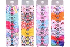 JOLLYBOWS 40PCS 2.5" Baby Girls Hair Bows Alligator Clips Grosgrain Ribbon Hair Barrettes Unicorn Hair Accessories for Kids Toddlers