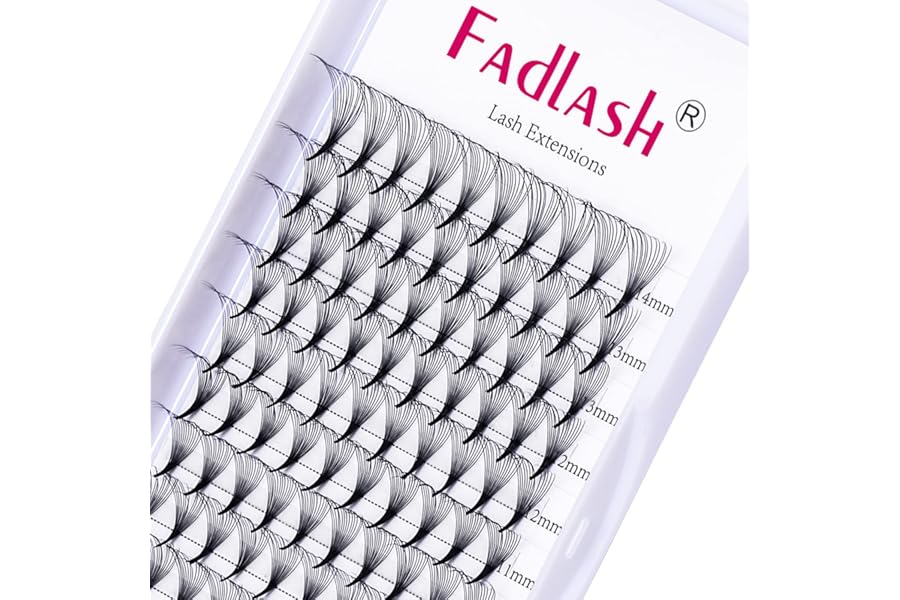 Russian Lashes 14D 0.07 Thickness D Curl 8-14mm Mix Tray Volume Las...