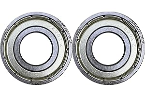 NEX SOLUTIONS GROUP NEX 6202 zz 2uds Rodamiento de Bolas 15x35x11mm Doble Junta Metalica y Acero Cromado, 6202-ZZ Rodamiento de Bolas Sellado