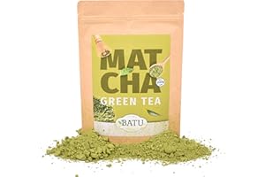 BATU Te Matcha en Polvo | Premium | 200g | 100% ingredientes naturales | Perfecto para tu Matcha Latte | Te Macha japonés