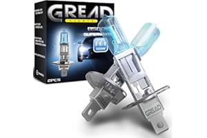 Gread - 2x lampadine alogene H1 - super-bianco - 8500k 55W Certificazione ECE - Effetto ottico allo xeno