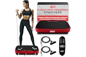 Hurtle Plataforma vibratoria, Fitness, Maquina de Ejercicio, Mando a Distancia, Velocidad Ajustable, Perdida de Peso, Gimnasio en casa